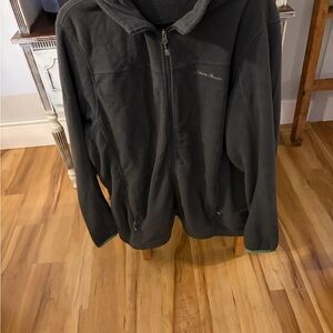 Dark Gray Eddie Bauer fleece zip up XL great condition